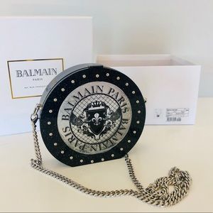 NEW Balmain Moving Liquid Glitter Purse